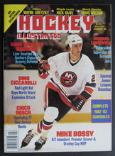 Load image into Gallery viewer, 1983 Hockey Illustrated Magazine Wayne Gretzky Photo On Back Cover / Mike Bossy
