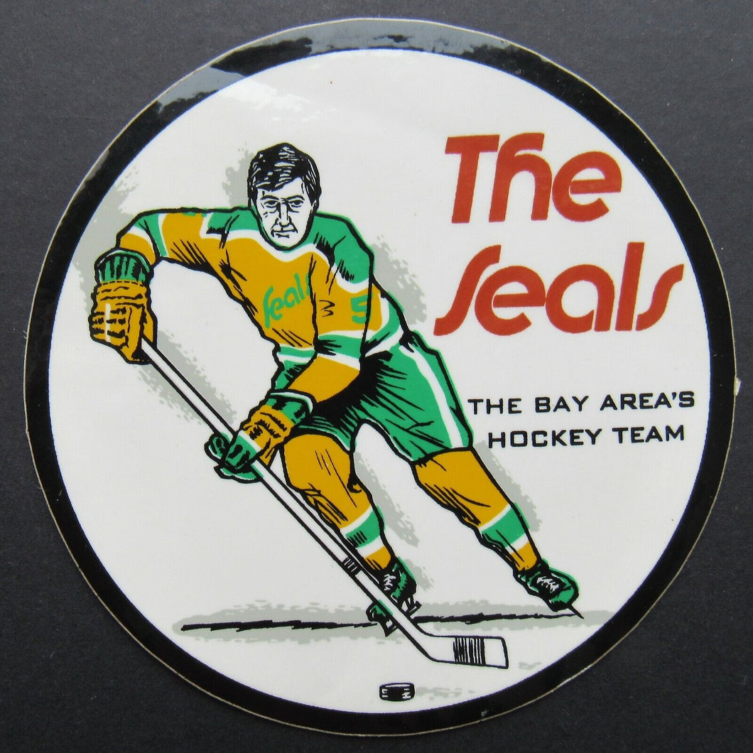Rare NHL California Golden Seals Decal - The Bay Area's Hockey Team Vintage