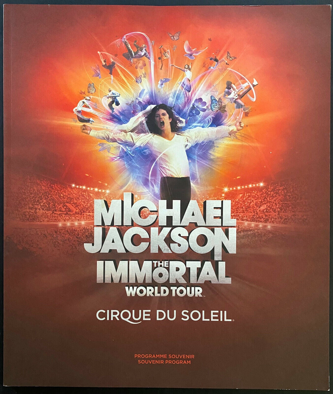 Michael Jackson Concert Program Immortal World Tour Cirque Du