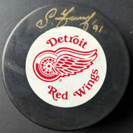 Sergei Federov Autographed Signed Detroit Red Wings Puck NHL Hockey JSA