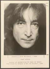 Load image into Gallery viewer, 1980 John Lennon Portrait Of A Genius Photo Jack Mitchell Original Beatles LOA
