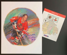 Load image into Gallery viewer, 2001 Canada Post NHL All Stars Lithograph &amp; Stamp Set Signed By Bobby Hull
