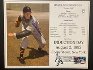 1992 Cooperstown Baseball HOF MLB Harold Hal Newhouser Autographed Signed Photo