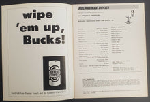 Load image into Gallery viewer, 1972 Boston Garden NBA Program Milwaukee Bucks vs Celtics Havlicek Abdul Jabbar
