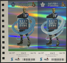 Load image into Gallery viewer, 2020 Zach Hyman Likeness Toronto Maple Leafs Full Tickets NHL Ottawa Senators
