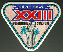 Load image into Gallery viewer, Super Bowl XXIII Jersey Patch Vintage NFL Crest 1989 Miami Joe Robbie Stadium
