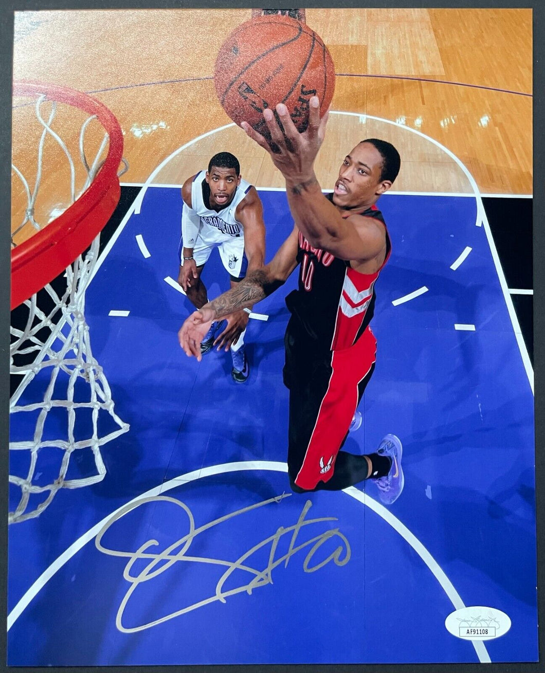 DeMar DeRozan Autographed Signed Toronto Raptors NBA Basketball Photo JSA COA