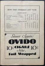 Load image into Gallery viewer, 1929 Rare Montreal Forum Hockey Program NHL Maroons v New York Rangers Vintage
