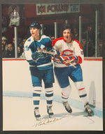 Paul Henderson Autographed Photo Signed Hockey HOF Issued 8x10 Leafs Canadiens