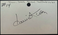 Dave Keon Vintage Autograph Signed Index Card JSA Authenticated Maple Leafs NHL