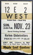 1975 Harlem Globetrotters Maple Leaf Gardens Used Ticket Stub Basketball Toronto