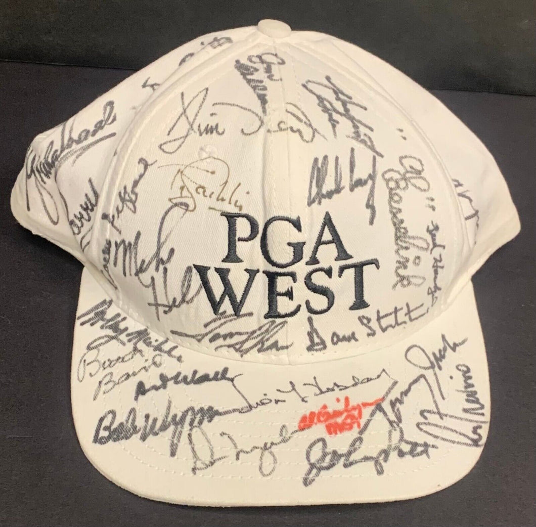 Multi Signed PGA West Hat Autographed Golf Tournament Cap x27 Pro Golfers JSA
