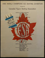 1965 World Figure Skating Tour Maple Leaf Gardens Ticket Stub Lineup Card