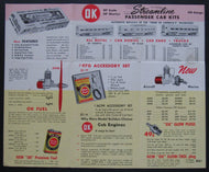 1961 Streamline Passenger Car Kits Toy Hobby Brochure - Cars, Trains & Planes