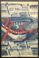 1953 MLB Yankee Stadium Baseball Program New York Yankees vs Washington Mantle