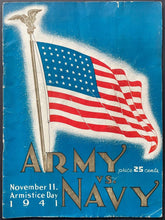 Load image into Gallery viewer, November 11th 1941 Army vs Navy Vintage Wartime Football Program Roosevelt Photo
