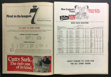Load image into Gallery viewer, 1971 Fenway Park MLB Baseball Program Boston Red Sox vs Cleveland Indians
