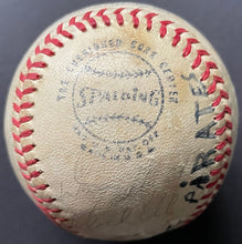 Load image into Gallery viewer, 1972 Pittsburgh Pirates Team Autographed Spalding Baseball Doc Ellis JSA LOA
