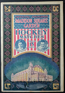 Madison Square Gardens 1st Season NHL Ottawa Senators New York Rangers Vintage