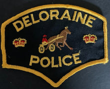Load image into Gallery viewer, Original Deloraine Fairgrounds Police Patch Horse Harness Racing Manitoba VTG
