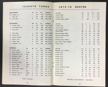 Load image into Gallery viewer, 1975-76 Toronto Toros Media Guide WHA Hockey 4 Autographs Inside Vintage
