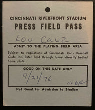 Load image into Gallery viewer, 1970s Vintage MLB Baseball 5 Press Passes Toronto Blue Jays Broadcaster Lou Cauz
