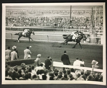 Load image into Gallery viewer, 1954 Willie Shoemaker Rejected Rides Horse To Victory Racing Press Photo Vintage
