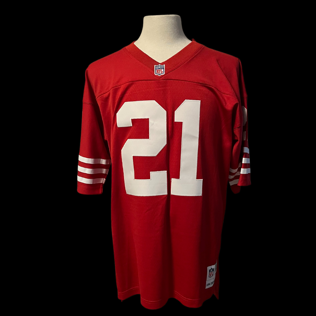 Deion Sanders Signed San Francisco 49ers NFL Football Jersey