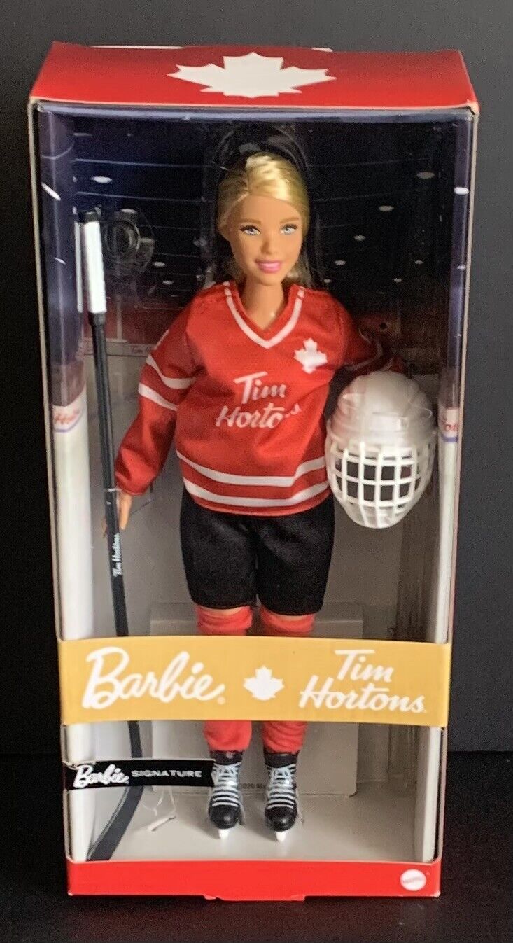 Tim hortons collectible barbie doll in hockey discount uniform