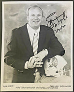 1992 NFL Football Photo Tampa Bay Buccaneers Sam Wyche Signed Autographed LOA