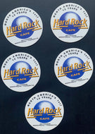 Hard Rock Cafe Skydome Montreal Toronto Bar Restaurant Coasters x5 Vintage