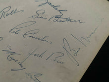 Load image into Gallery viewer, 1953-54 Chicago Blackhawks Team Signed Autographed Sheet NHL Hockey x14
