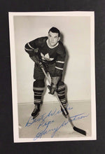 Load image into Gallery viewer, Vintage Toronto Maple Leafs Autographed Harry Watson Turofsky Photo NHL
