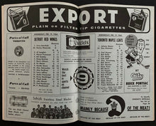 Load image into Gallery viewer, 1963 Signed Toronto Maple Leafs Red Wings Program Gordie Howe Autographed
