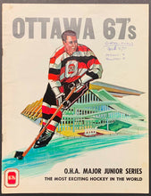 Load image into Gallery viewer, 1971 OHA Hockey Major Junior Series Program Ottawa 67&#39;s vs Hamilton Red Wings
