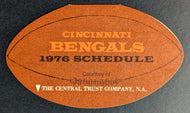 1976 Cincinnati Bengals Pocket Schedule + Tickets Order Form + Envelope NFL