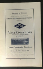 Load image into Gallery viewer, 1924 Toronto Ontario Grayline Bus Travel Brochure Historical Eatons Advertising

