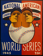 1945 MLB Baseball World Series Game 7 Program Detroit Tigers Chicago Cubs VTG
