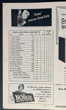 Load image into Gallery viewer, 1949 Cleveland Arena Hockey Program Barons vs Rockets Final Season Johnny Bower
