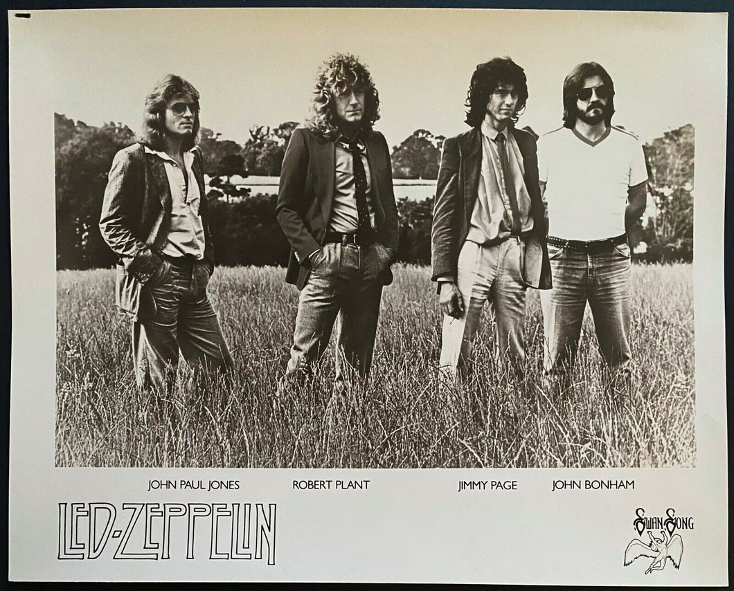 1979 Type 1 Original Studio Photo Rock Band Led Zeppelin Knebworth Jimmy Page