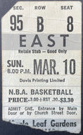 1974 Buffalo Braves Clinch First Playoff Berth Ticket Stub NBA Basketball MLG