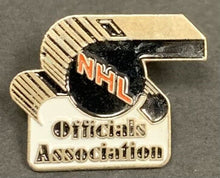 Load image into Gallery viewer, Vintage NHL Hockey Referee Lapel Pin Bruce Hood NHL Officials Association
