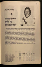 Load image into Gallery viewer, 1976-77 WHA Hockey Houston Aeros Vintage Media Guide Gordie Howe on Cover Vtg
