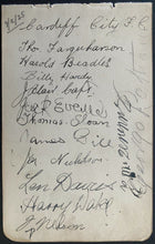 Load image into Gallery viewer, 1924-25 Signed Division 1 English Football Side Cardiff City 13x Autographed
