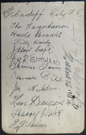 1924-25 Signed Division 1 English Football Side Cardiff City 13x Autographed