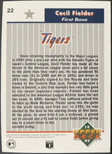 Load image into Gallery viewer, Cecil Fielder Autographed 1992 Upper Deck Baseball Card Signed MLB Tigers
