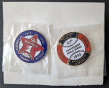 Load image into Gallery viewer, 1983 MLB All Star Game Commissioner's Lunch Invite + 50th Anniversary Pins VTG
