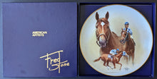 Load image into Gallery viewer, Fred Stone Collector Plate Secretariat Ron Turcotte Vintage Horse Racing /9500
