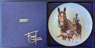 Fred Stone Collector Plate Secretariat Ron Turcotte Vintage Horse Racing /9500
