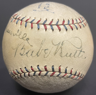 1928 World Series Team Signed Baseball Babe Ruth + 3 Autographed Yankees JSA LOA